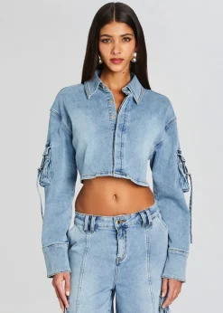 New Blu Cargo Top Denim