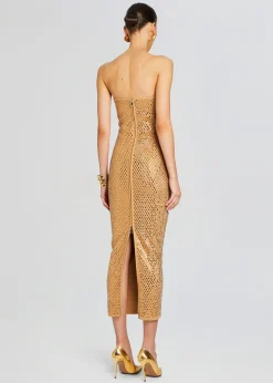 Hot Boa Embellished Knit Dress Guest Of
