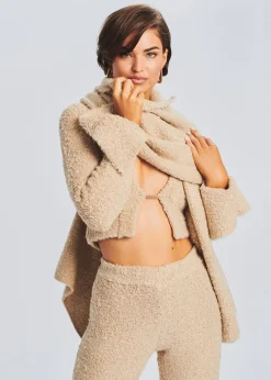 Cheap Boucle Scarf Outerwear