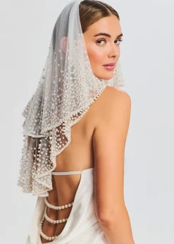 Hot Bridgette Pearl Veil Bachelorette Party