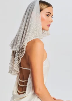 Hot Bridgette Pearl Veil Bachelorette Party
