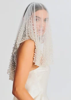 Best Bridgette Pearl Veil Reception Dresses