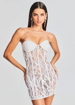 Best Bryson Embellished Lace Dress Mini