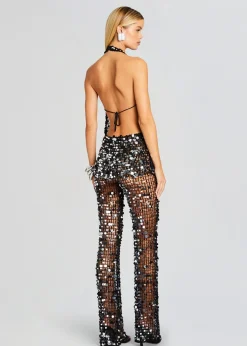 Cheap Cali Sequin Crochet Jumpsuit RETROFÊTE