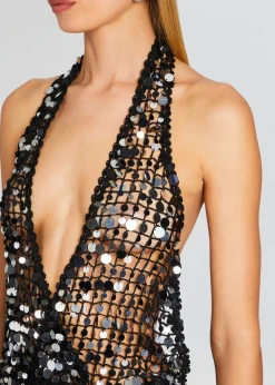 Best Sale Cali Sequin Crochet Jumpsuit Spring Knits