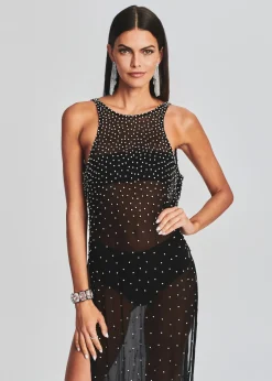 Cheap Carmella Embellished Chiffon Dress Guest Of