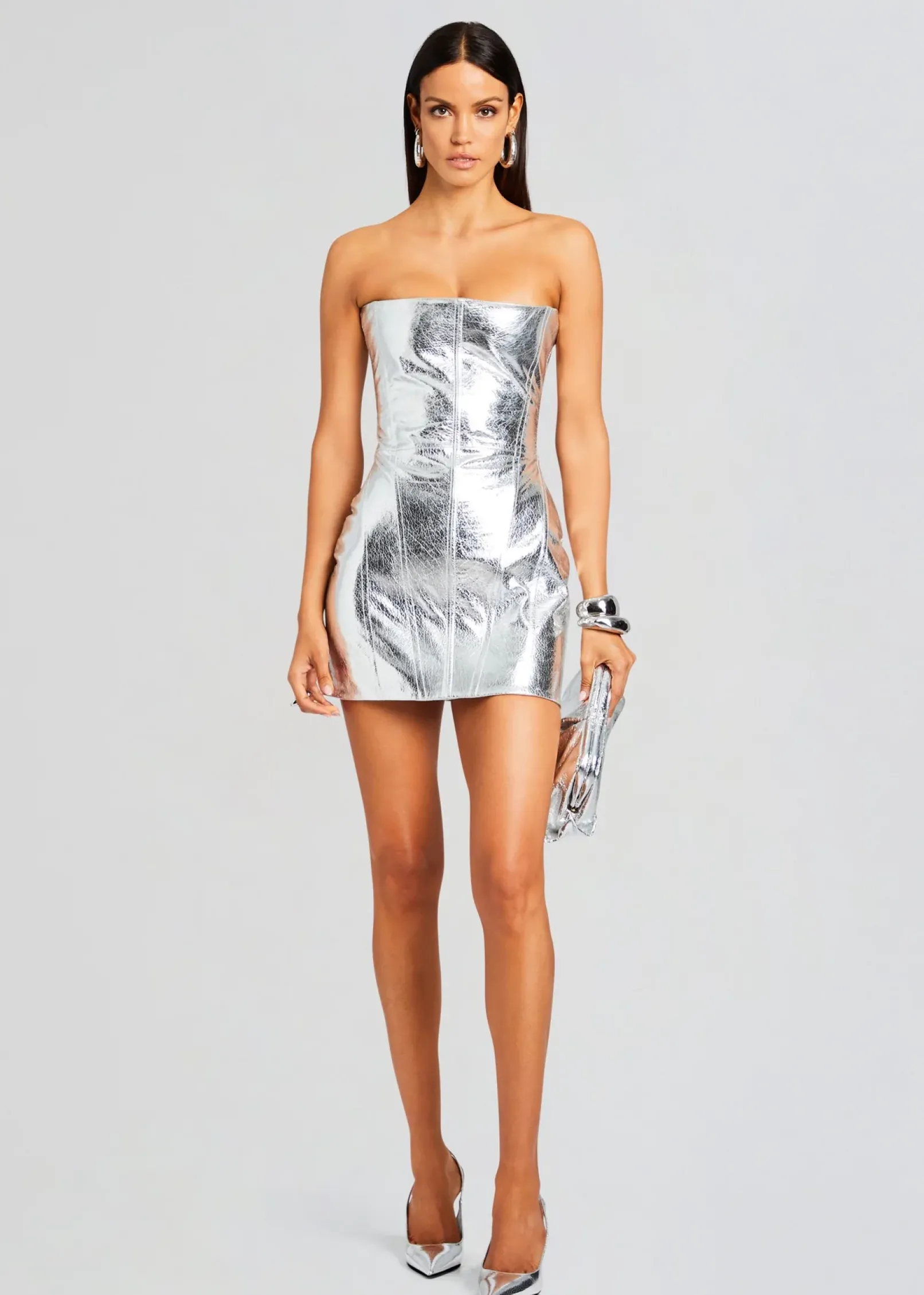 Store Casmir Leather Dress Dresses