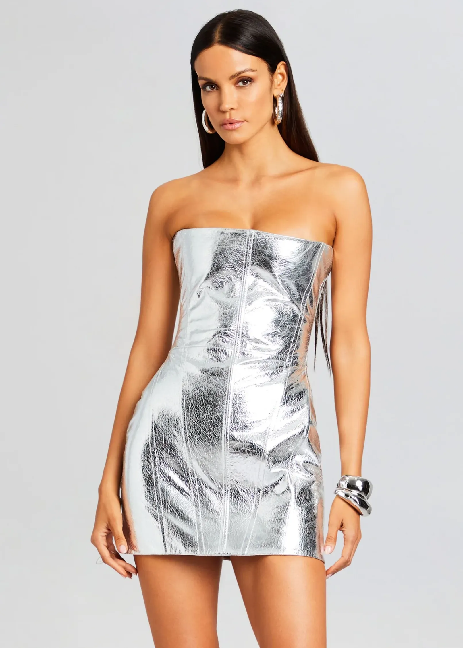 Store Casmir Leather Dress Dresses