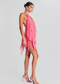 Outlet Caspian Silk Chiffon Dress RETROFÊTE