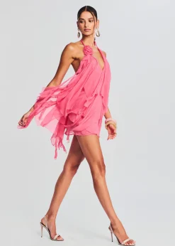Outlet Caspian Silk Chiffon Dress RETROFÊTE