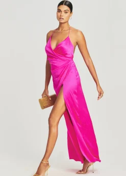 Cheap Ceres Embellished Silk Dress RETROFÊTE
