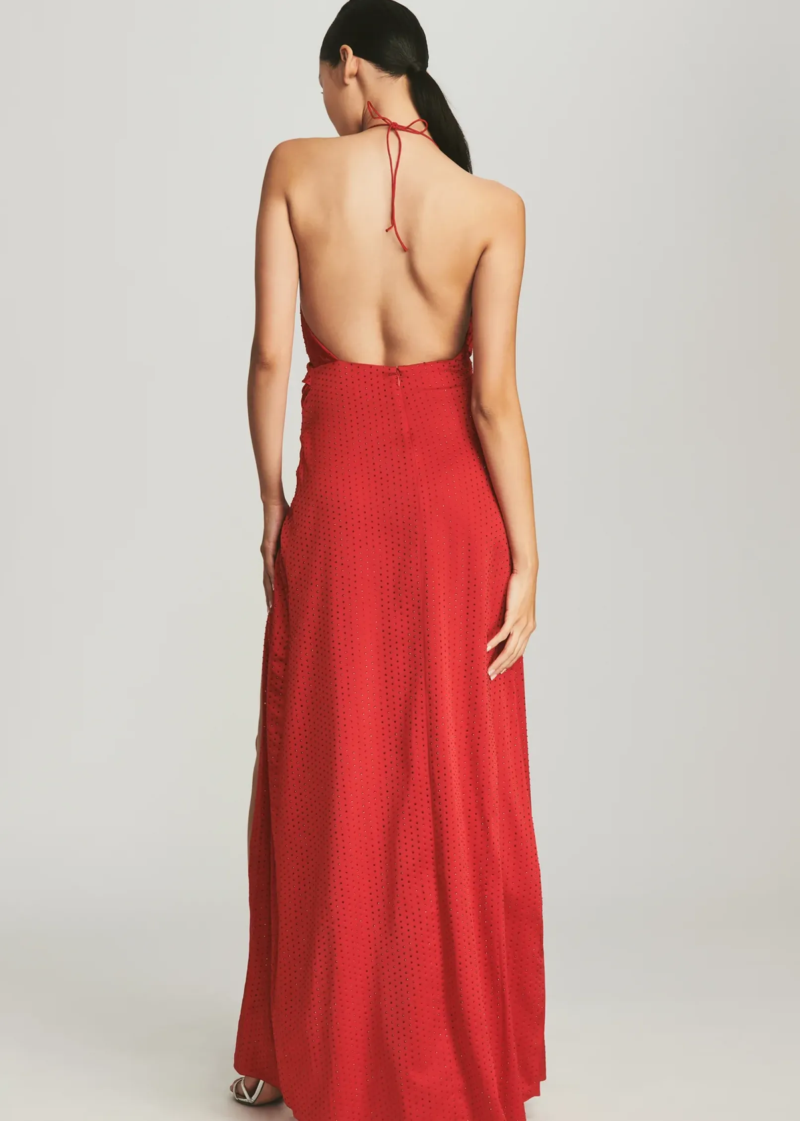 Sale Ceres Embellished Silk Dress Final Sale