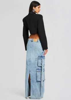 Best Cerise Cargo Denim Skirt Bottoms