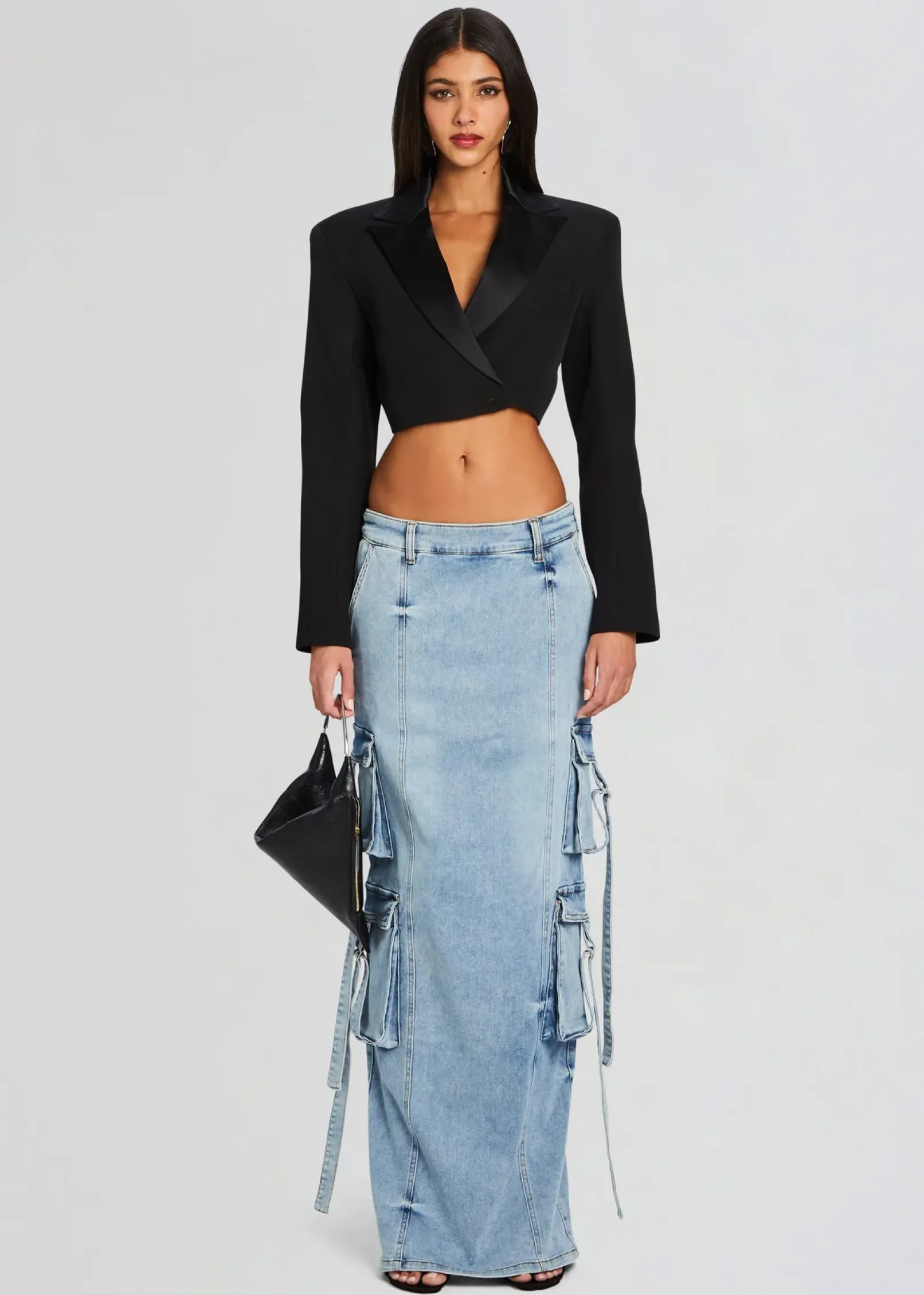 Sale Cerise Cargo Denim Skirt RETROFÊTE