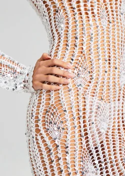 Flash Sale Cherri Sequin Crochet Dress Gowns