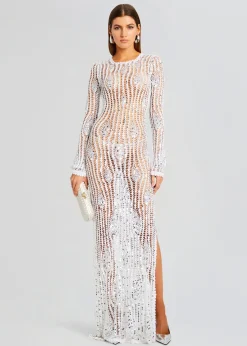 Best Cherri Sequin Crochet Dress Guest Of