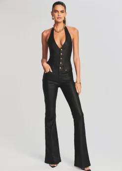 Fashion Cynthia Coated Denim Jumpsuit Best Sellers