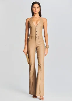 New Cynthia Coated Denim Jumpsuit RETROFÊTE