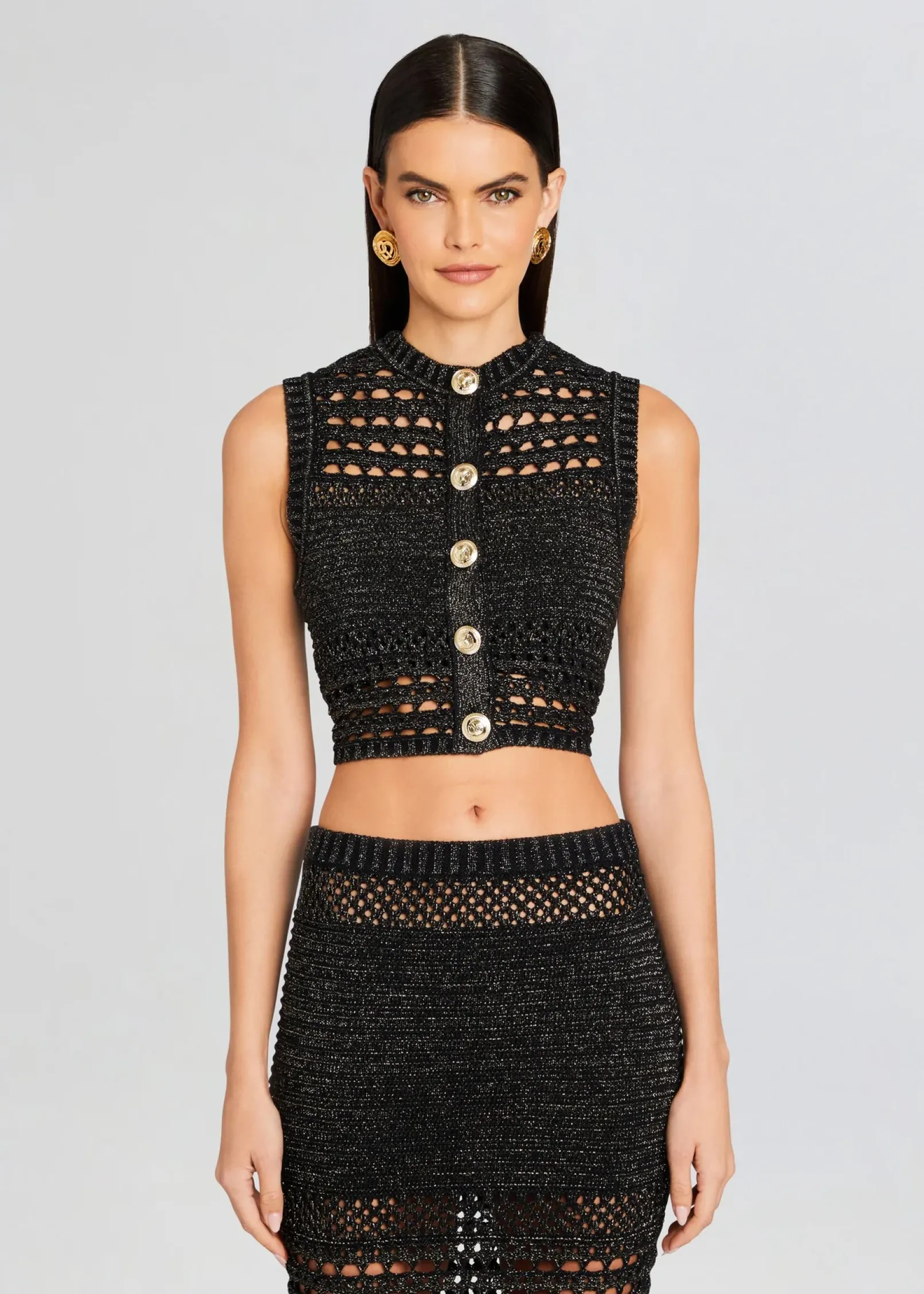 Sale Delma Knit Crochet Top Spring Knits