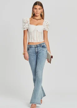 Clearance Demi Mid Rise Jean Bottoms