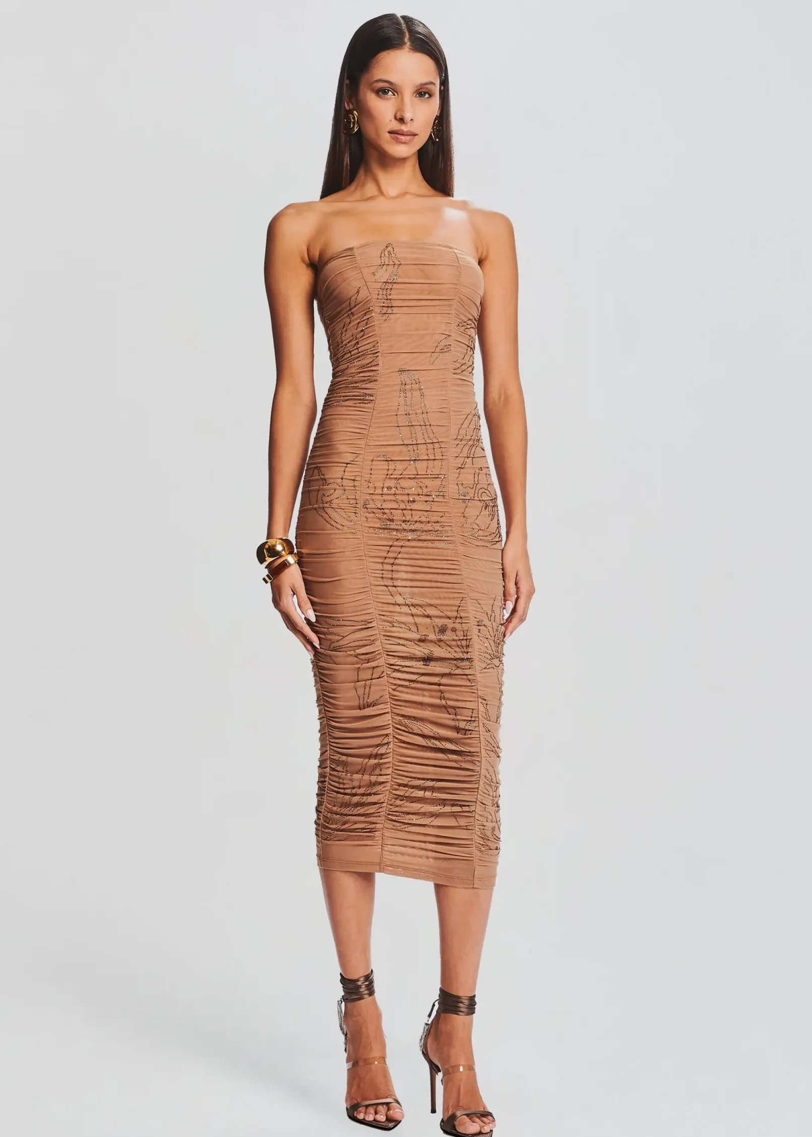 Sale Dream Strapless Dress Midi
