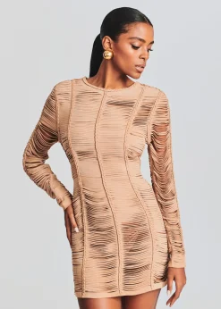 Outlet Ebony Suede Leather Dress RETROFÊTE