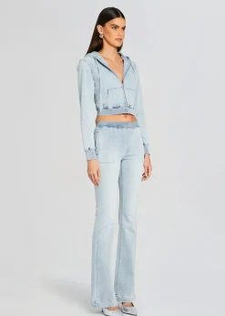 Cheap Edith Terry Cropped Hoodie Jackets