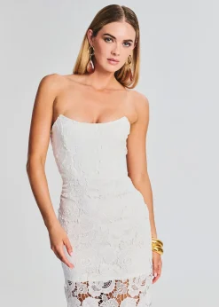 Flash Sale Eliza Lace Strapless Maxi Dress Rehearsal Dinner