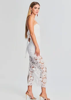 Flash Sale Eliza Lace Strapless Maxi Dress Rehearsal Dinner