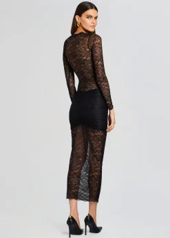 Best Sale Ellie Lace Midi Dress Sheer Bliss