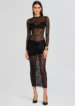 Best Sale Ellie Lace Midi Dress Sheer Bliss