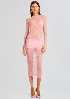 Store Ellie Lace Midi Dress Sheer Bliss