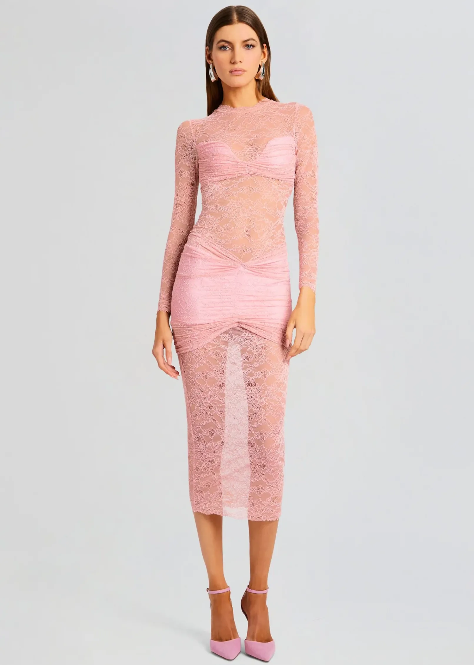 Cheap Ellie Lace Midi Dress Guest Of