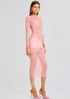Cheap Ellie Lace Midi Dress Guest Of
