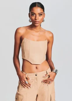 Shop Eloise Leather Top Day to Night