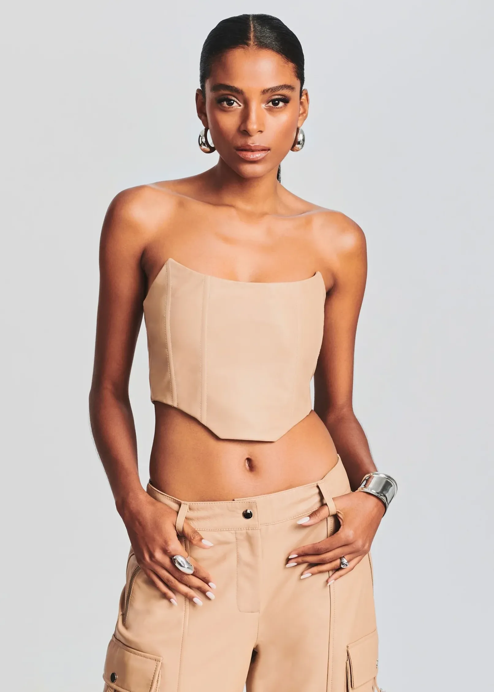 Clearance Eloise Leather Top RETROFÊTE