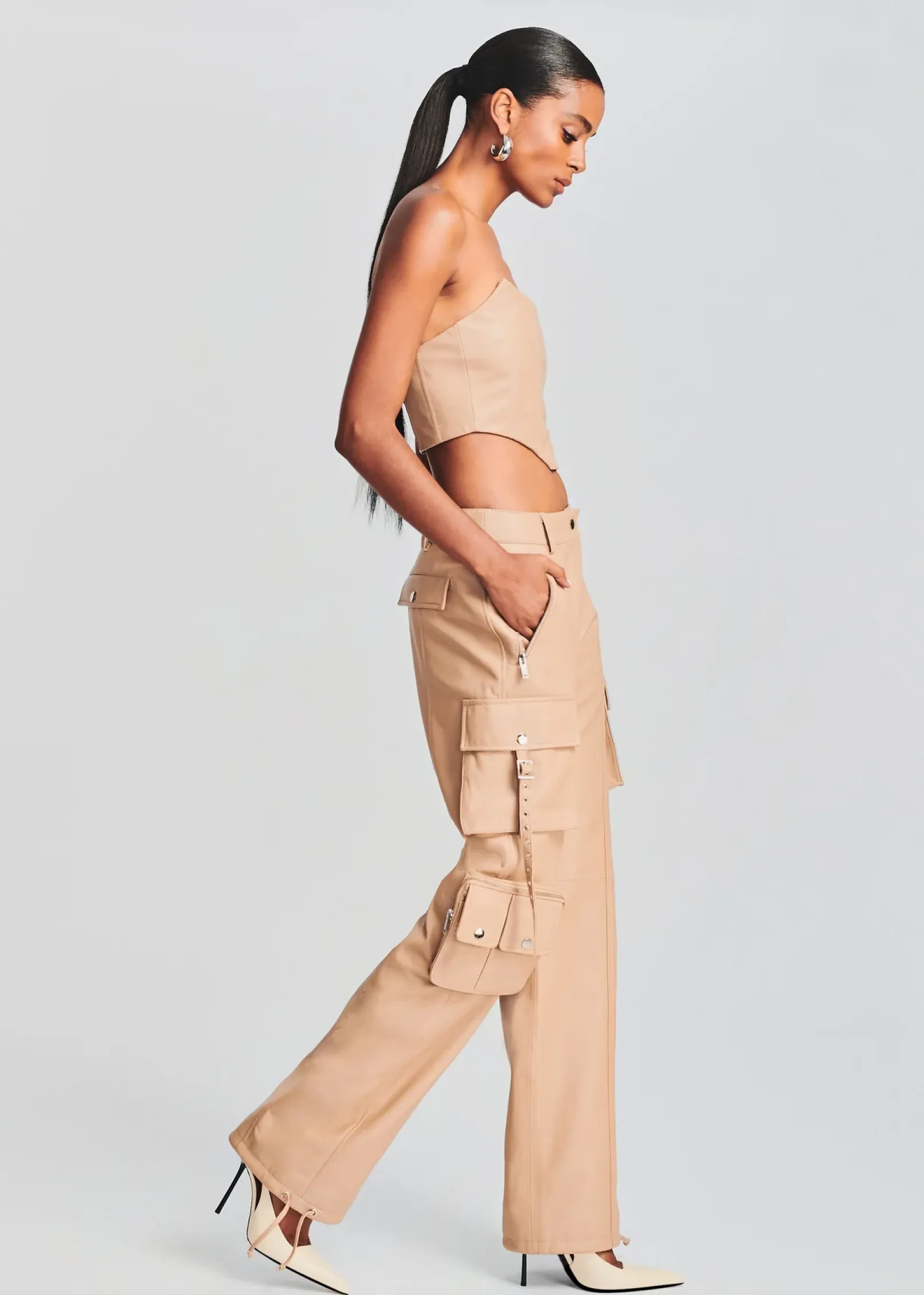 Clearance Eloise Leather Top RETROFÊTE