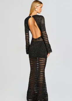 Online Elvana Knit Crochet Dress Gowns