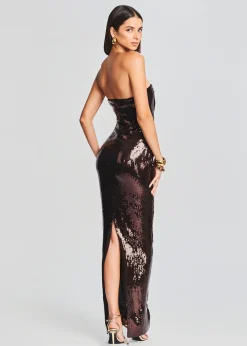 Hot Ember Sequin Dress Maxi