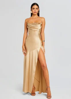 Best Sale Emery Embellished Silk Dress Coming Soon