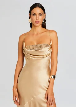 Store Emery Embellished Silk Dress RETROFÊTE