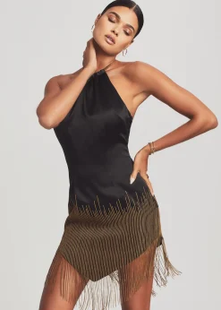 Discount Eos Embellished Fringe Dress RETROFÊTE