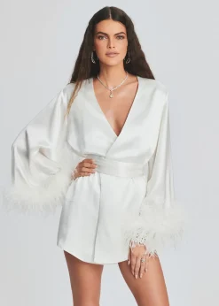 Outlet Eva Feather Robe Bachelorette Party