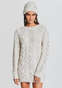 Shop Evia Embellished Knit Hat Final Touches