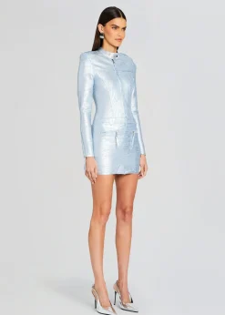Cheap Fenna Coated Knit Dress Subtle Shimmer