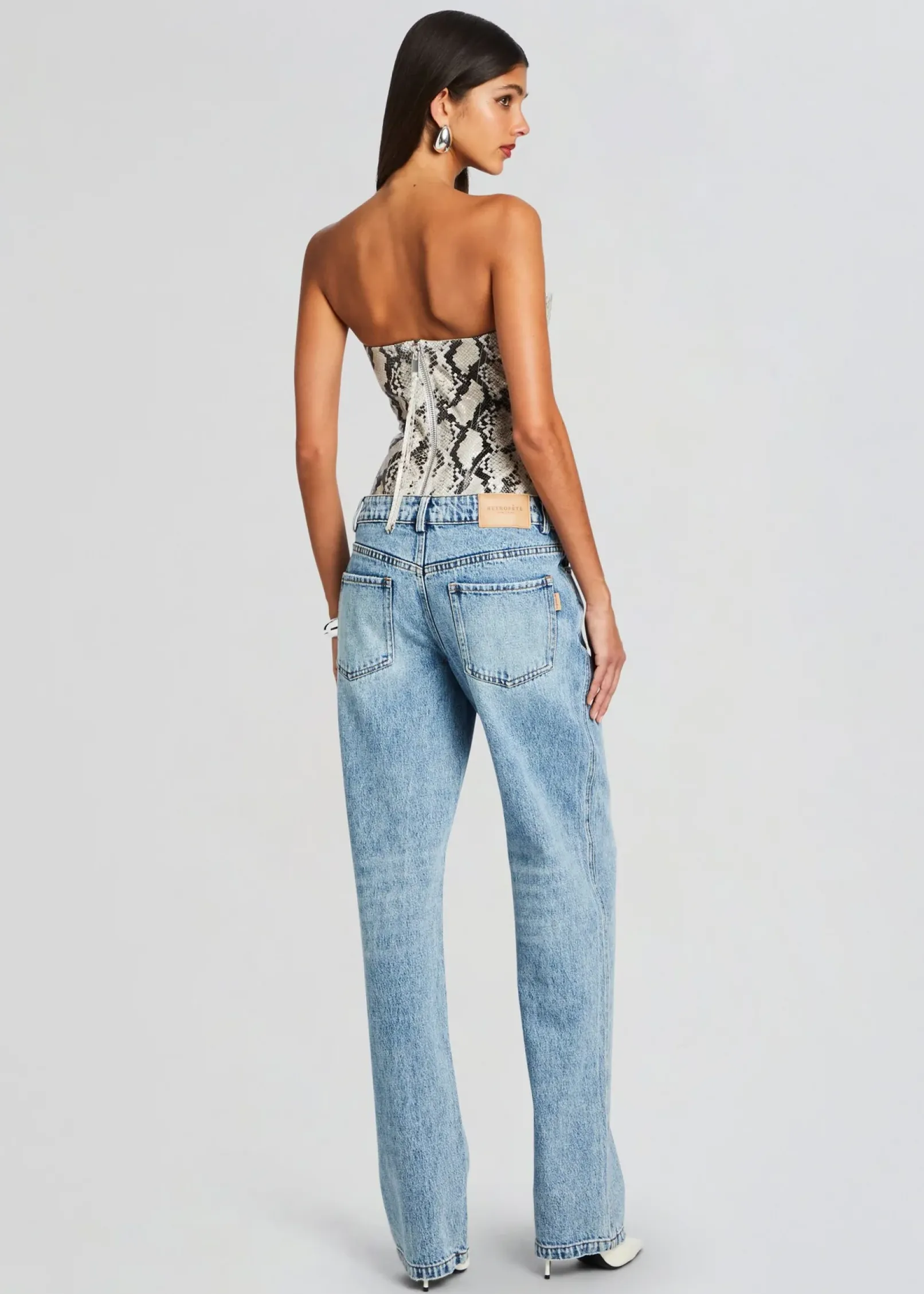Discount Flora Denim Pant Denim