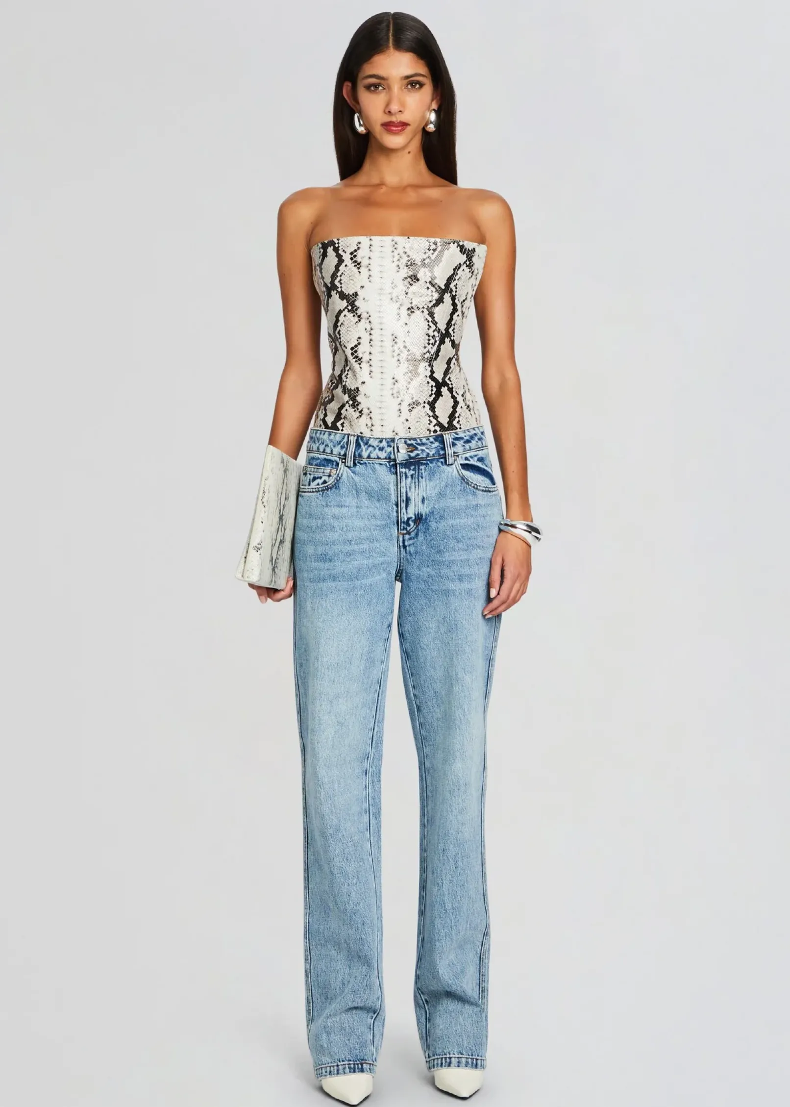 Discount Flora Denim Pant Denim