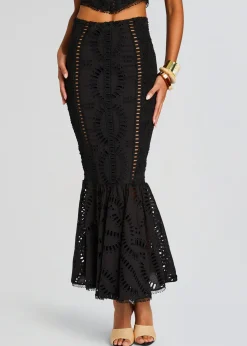 Discount Fray Long Skirt Resort '24