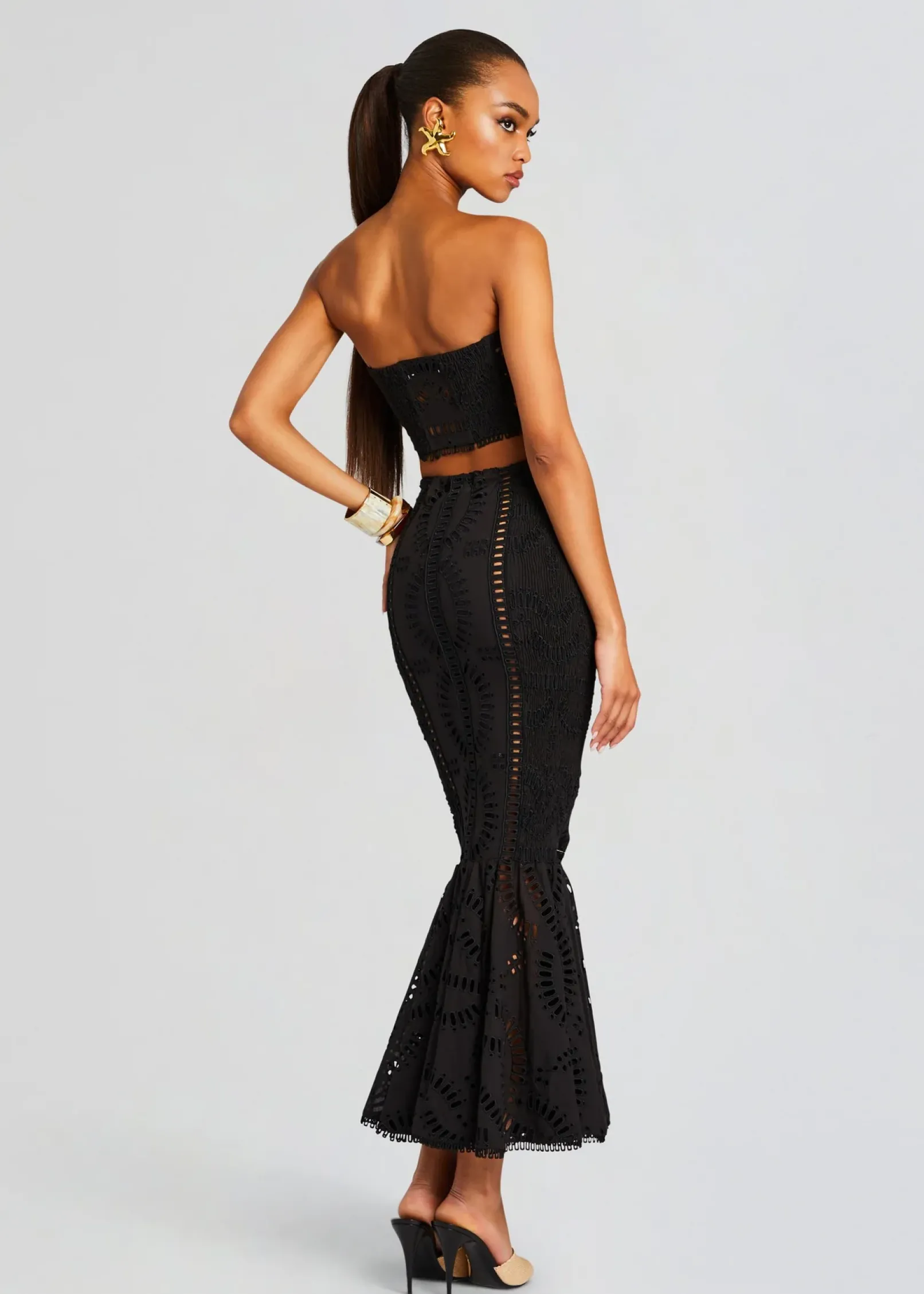Discount Fray Long Skirt Resort '24