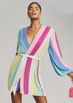 Online Gabrielle Sequin Robe Honeymoon Looks